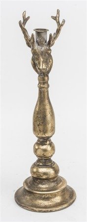 RENIFER świecznik ozdobny złoty, wys. 41 cm