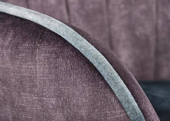 REYDO fotel tapicerowany w kolorze popielato-niebieskim na stalowych nogach, wys. 82 cm