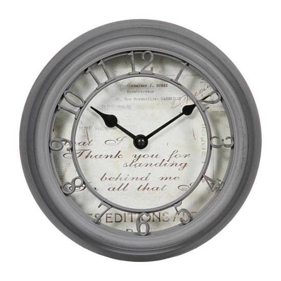 ROMANCE zegar ścienny z tarczą osłoniętą szybą, Ø 22 cm