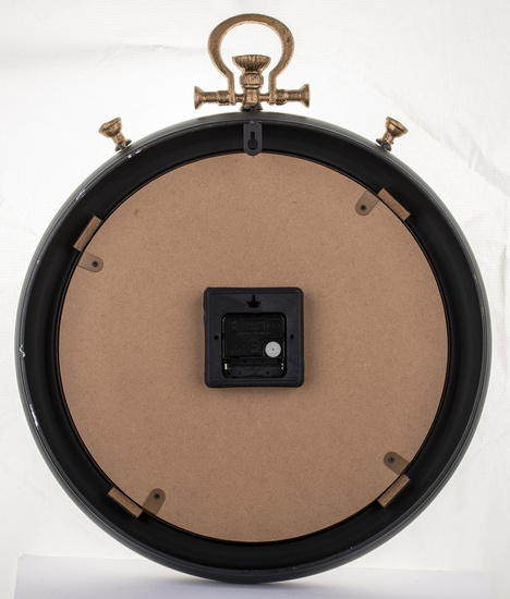 ROMEO zegar czarno-złoty, wys. 52 cm