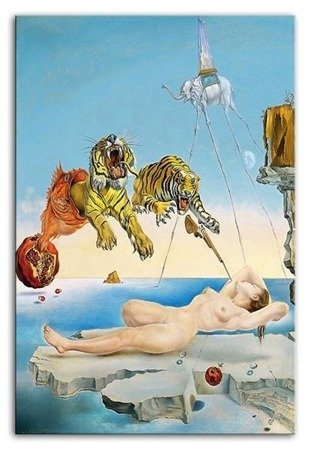 SALVADOR DALI - GALA I TYGRYSY obraz, 60x90 cm