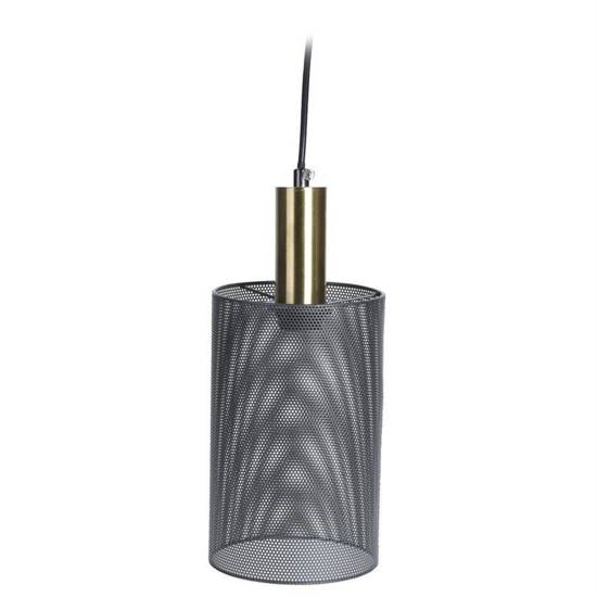 SENDI lampa wisząca metalowa koloru stalowa szarość, wys. 24x15 cm