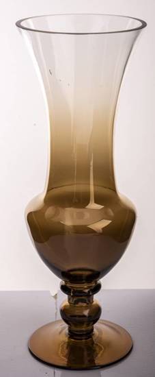 SEPTEMBER wazon szklany brązowe ombre, wys. 36 cm