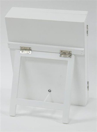 SIMPLE lusterko na toaletkę ze szkatułką, 32x23x7 cm