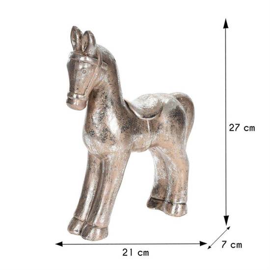 SWEAR figurka ceramiczna stojący koń złoty,  27x21x7 cm