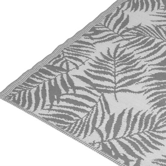 SZARE LIŚCIE dywan mata podłogowa szara liście, 120x180 cm