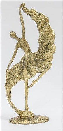 TANCERKA W SUKNI figurka, dekoracja złota, wys. 45 cm