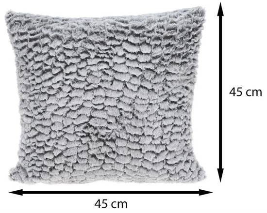 TAURUS poduszka rybie łuski szara, 45x45 cm