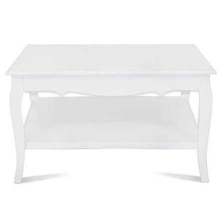 WHITE CLASSICS stolik kawowy na giętych nogach, 46x80x80 cm