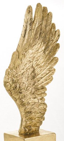 WING skrzydło dekoracyjne złote, 26x7x10 cm
