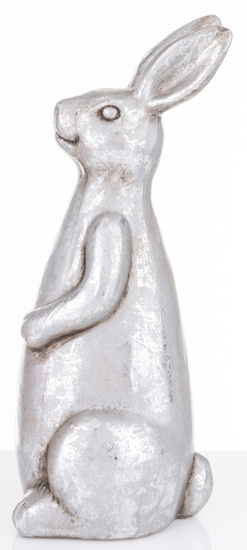 ZAJĄC figurka srebrna, wys. 32 cm