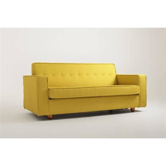 ZUGO sofa dwuosobowa w kolorze żółtym, dł. 178 cm